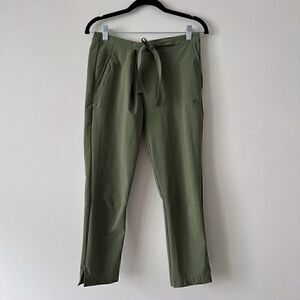 The North Face Womens Hiking Crop Pants Size XS Olive Green Cordura Windwall